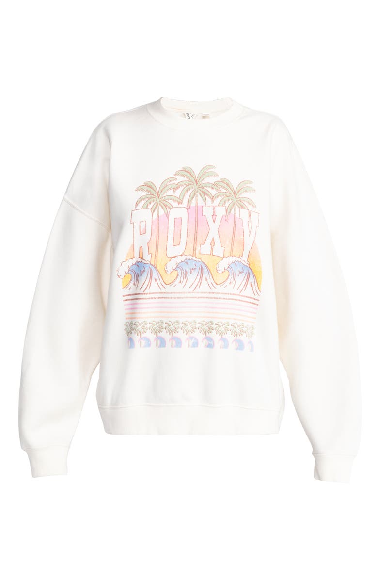 Roxy Lineup Oversize Graphic Sweatshirt, Alternate, color, 