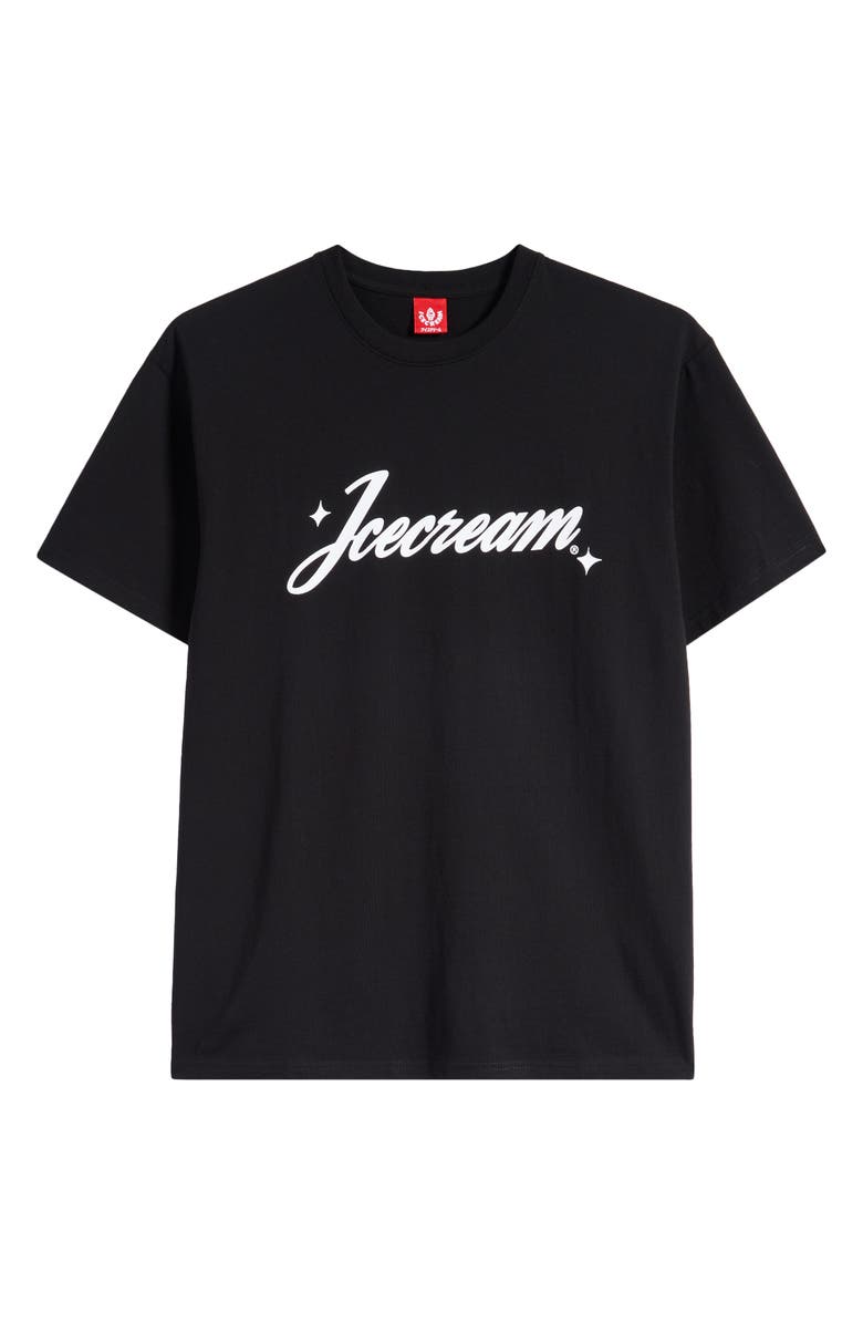 ICECREAM Dazzle Logo Cotton Graphic T-Shirt, Alternate, color, Black