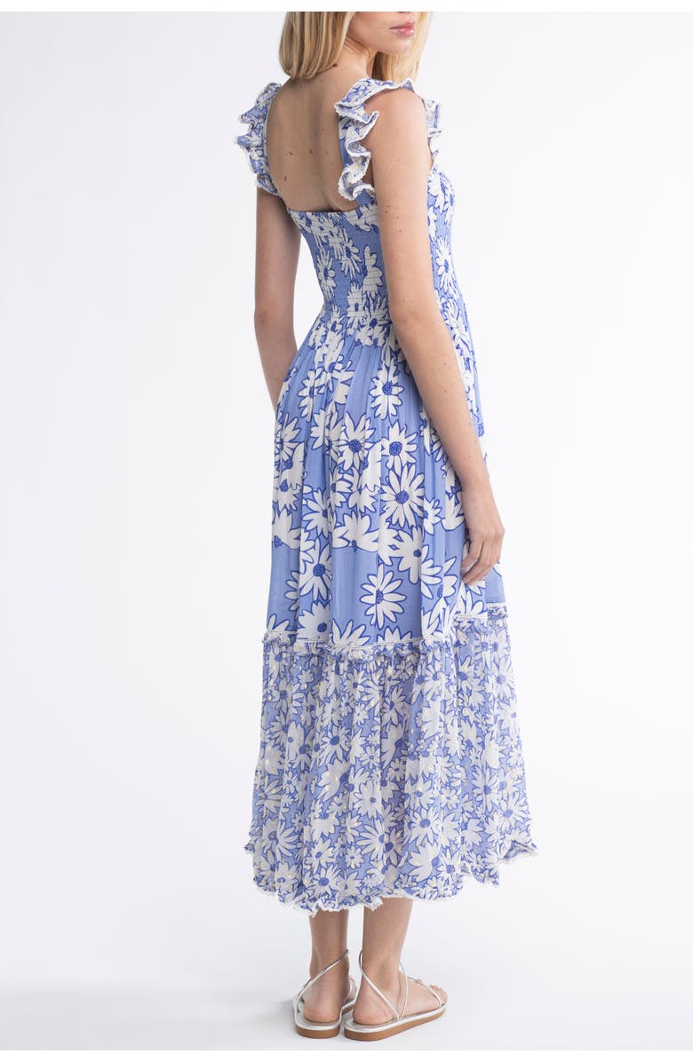 Sunday St. Tropez Carolina Daisy Cover-Up Maxi Dress, Alternate, color, 