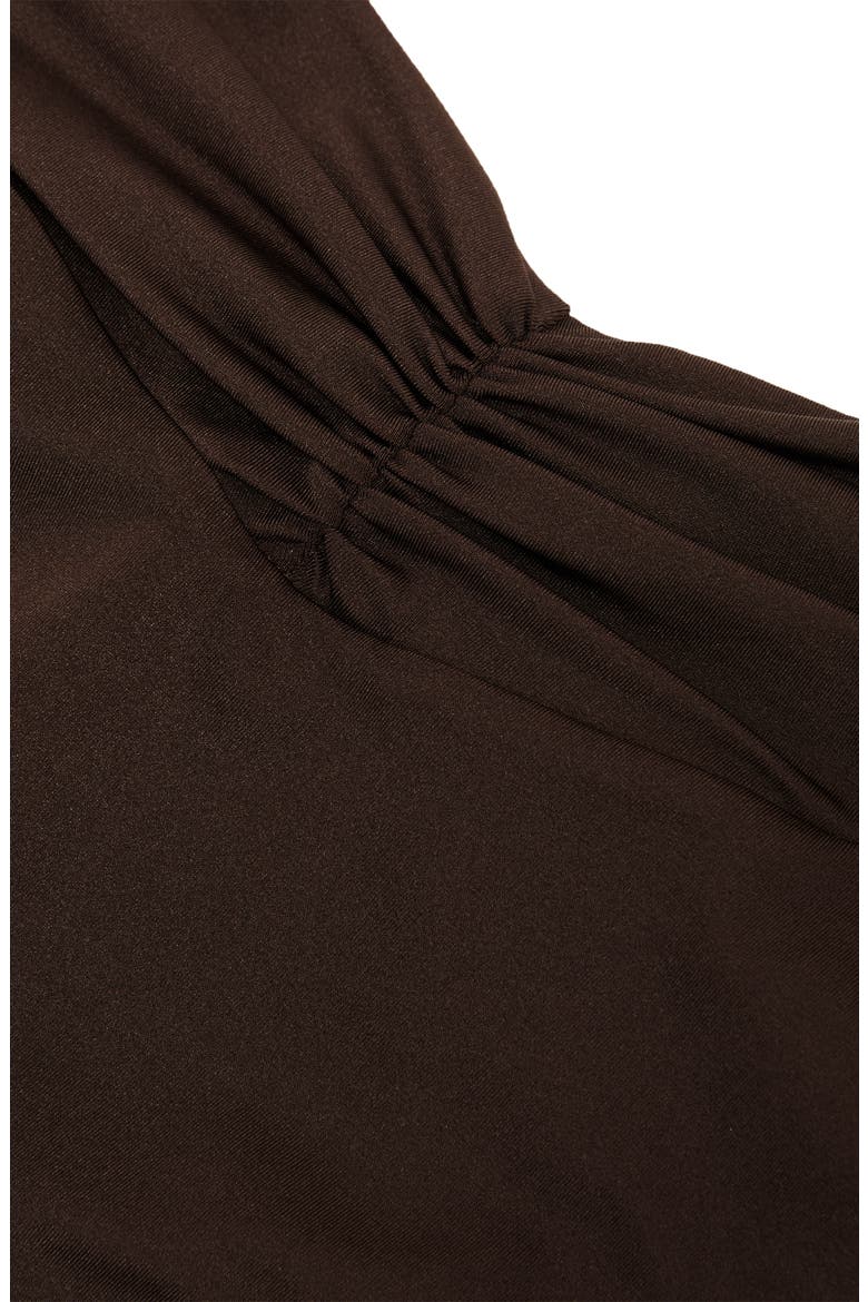 Maisie Metallic Wraparound Bikini Top, Alternate, color, CHOCOLATE BROWN
