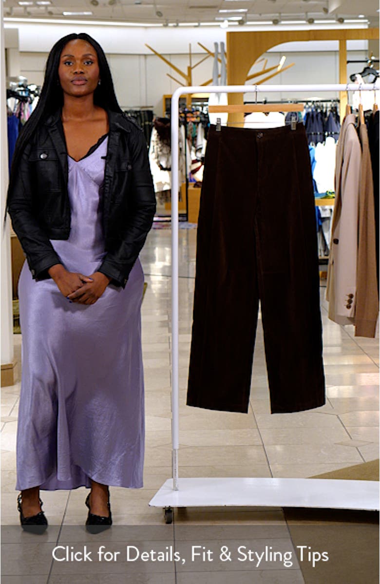 Faux Suede Wide Leg Pants, sales video thumbnail