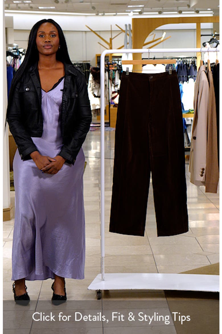 Faux Suede Wide Leg Pants video