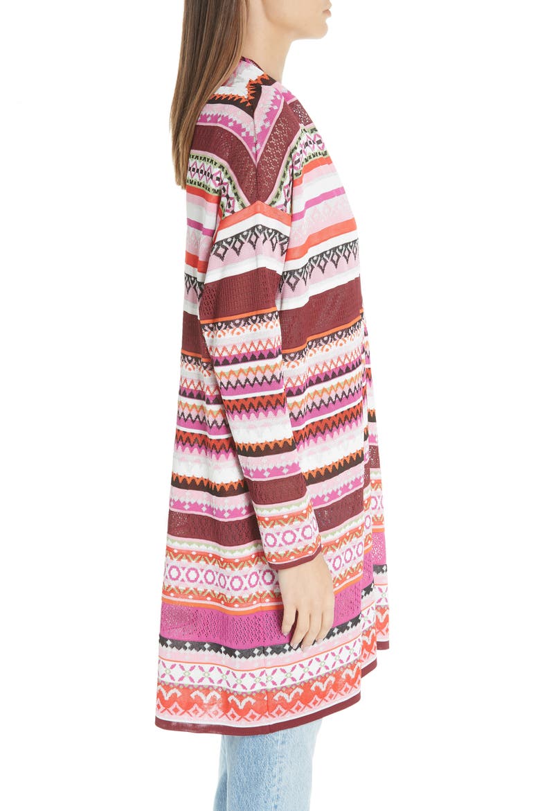 Knit Shawl Collar Cardigan, Alternate, color, CORALLO