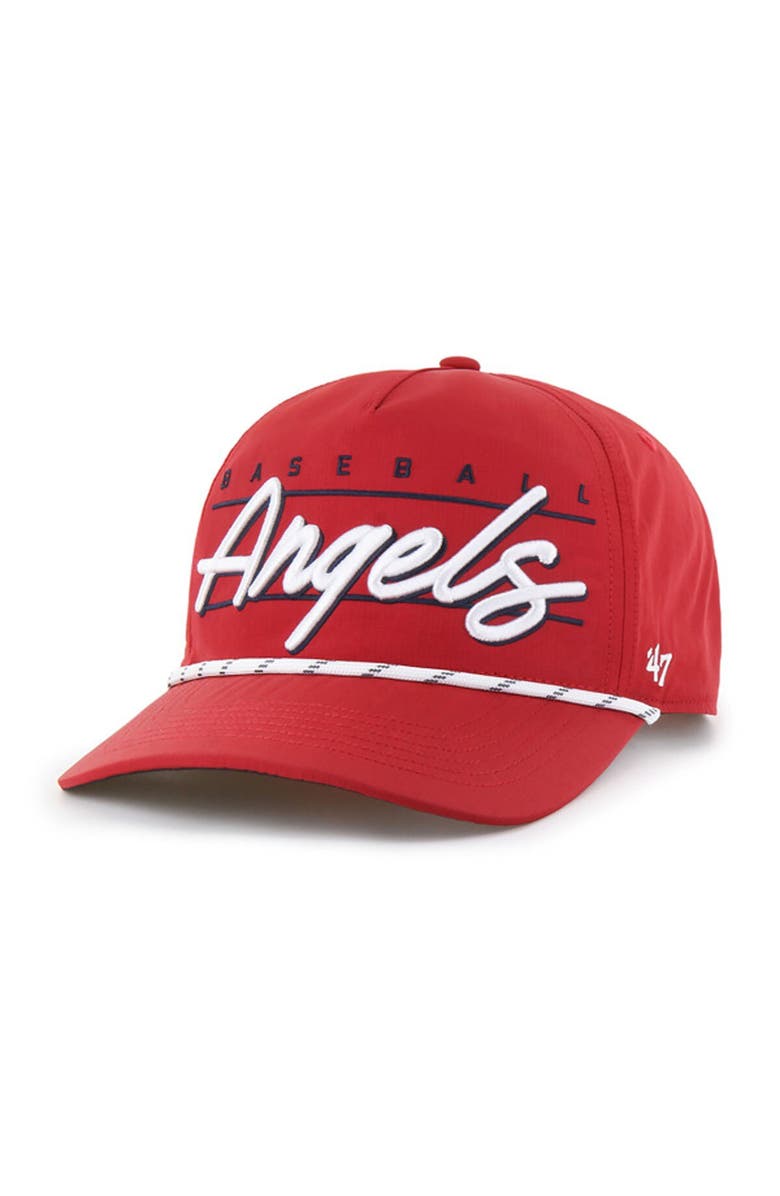 '47 Men's '47  Red Los Angeles Angels Condor Hitch Adjustable Hat, Main, color, 