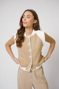 Central Park West Nevada Sleeveless Bomber
