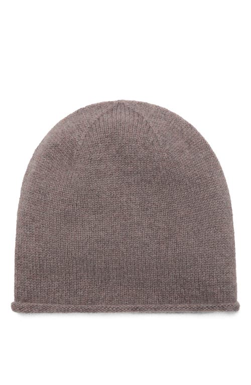 Mango Cashmere Beanie In Gray