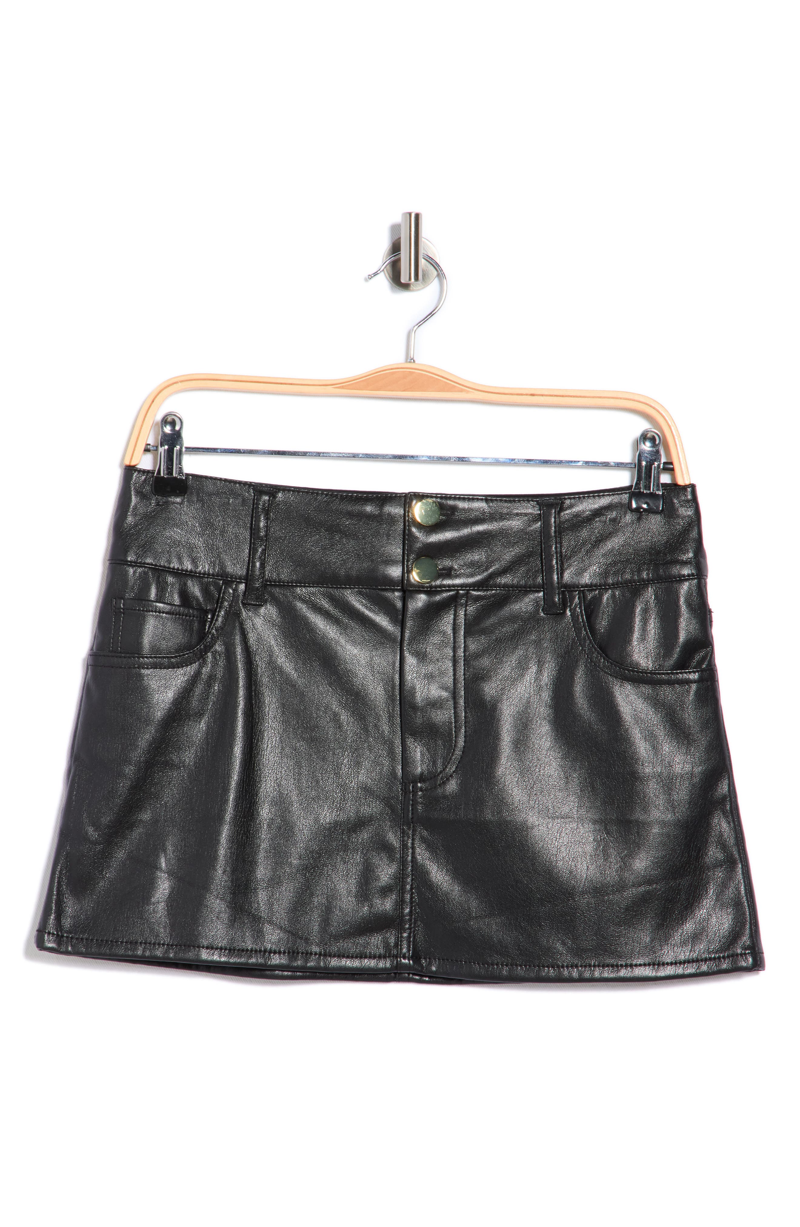 Alice + Olivia Laika Faux Leather Miniskirt