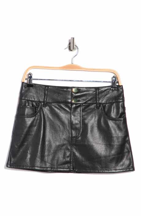 Alice + Olivia Laika Faux Leather Miniskirt