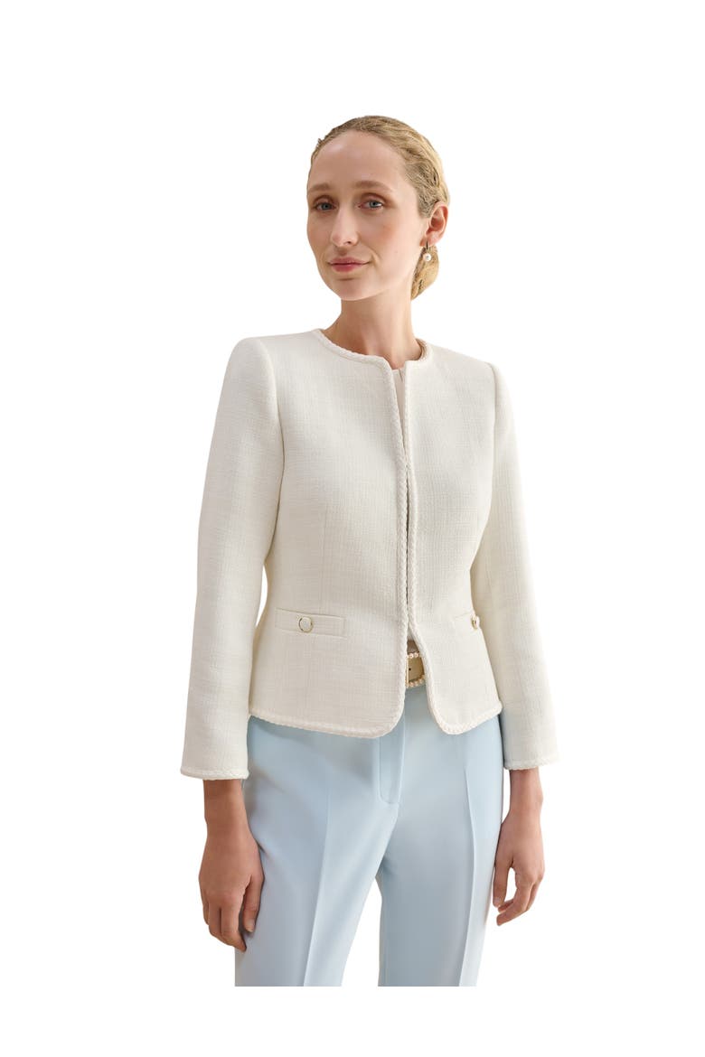 Otillia Textured Jacket, Main, color, Ivory