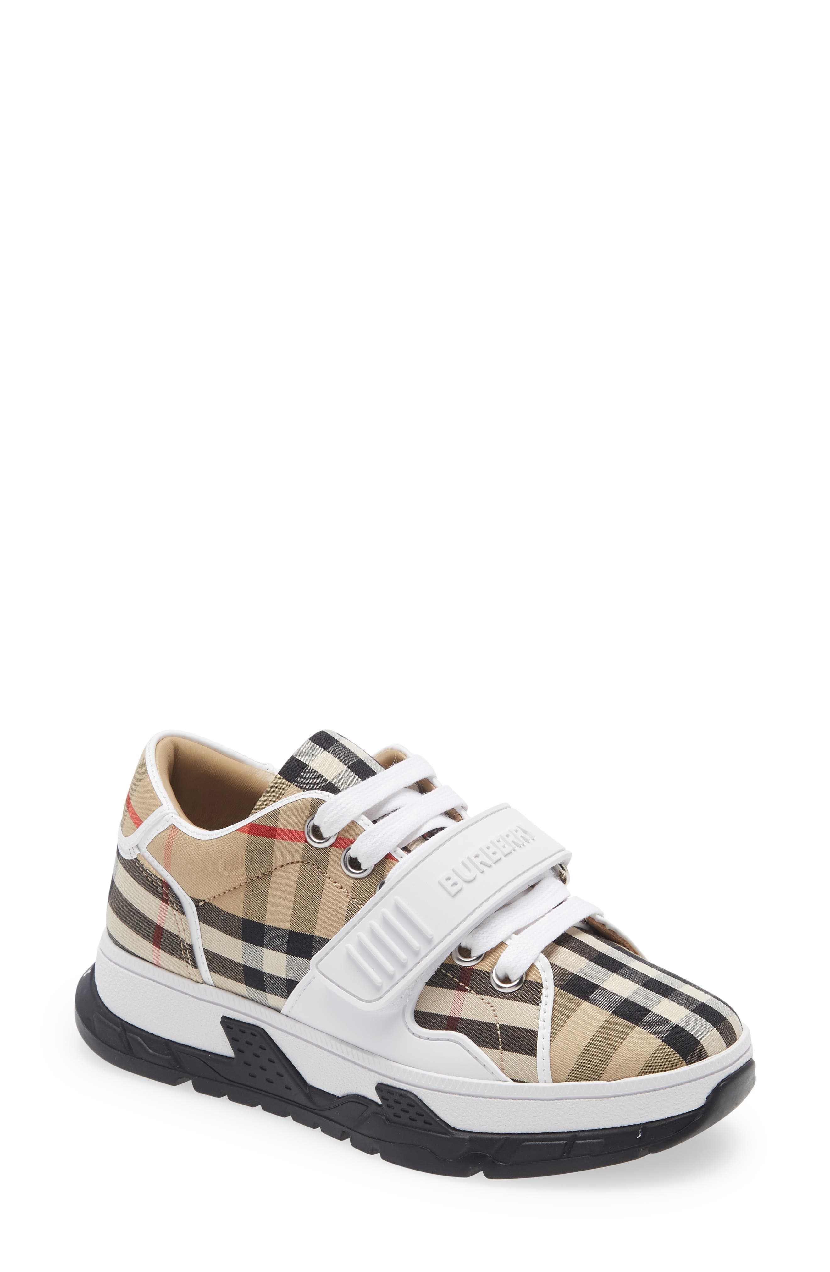 Burberry Union Check Sneaker, Main, color, 