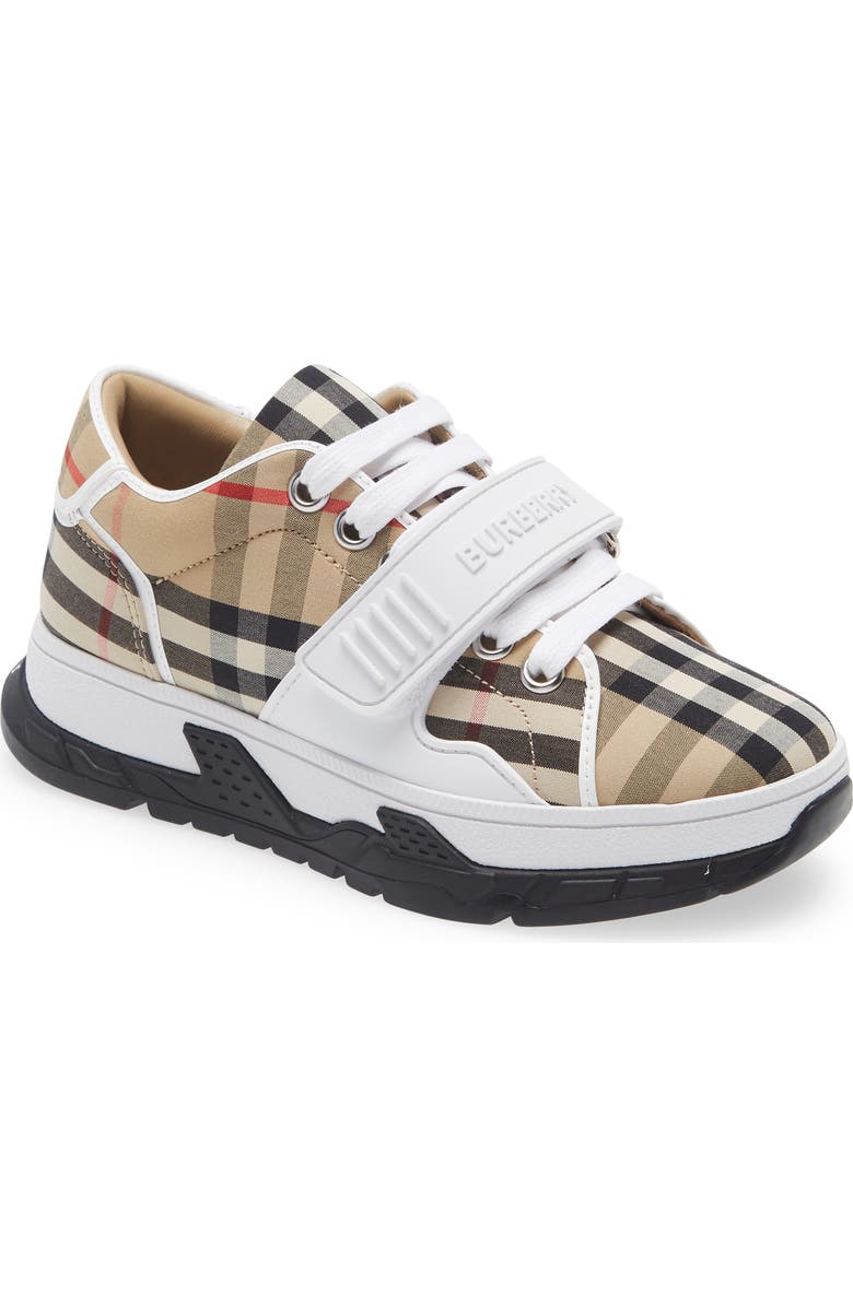 Burberry Union Check Sneaker, Main, color,