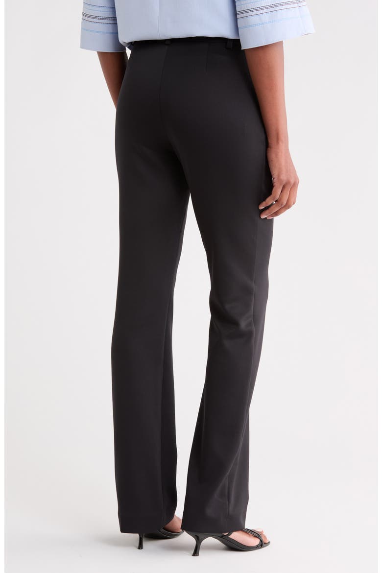 High Waist Flare Leg Trousers, Alternate, color, BLACK