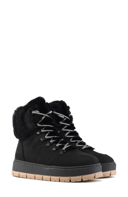 Pajar Chalet Faux Shearling Waterproof Bootie in Black  product