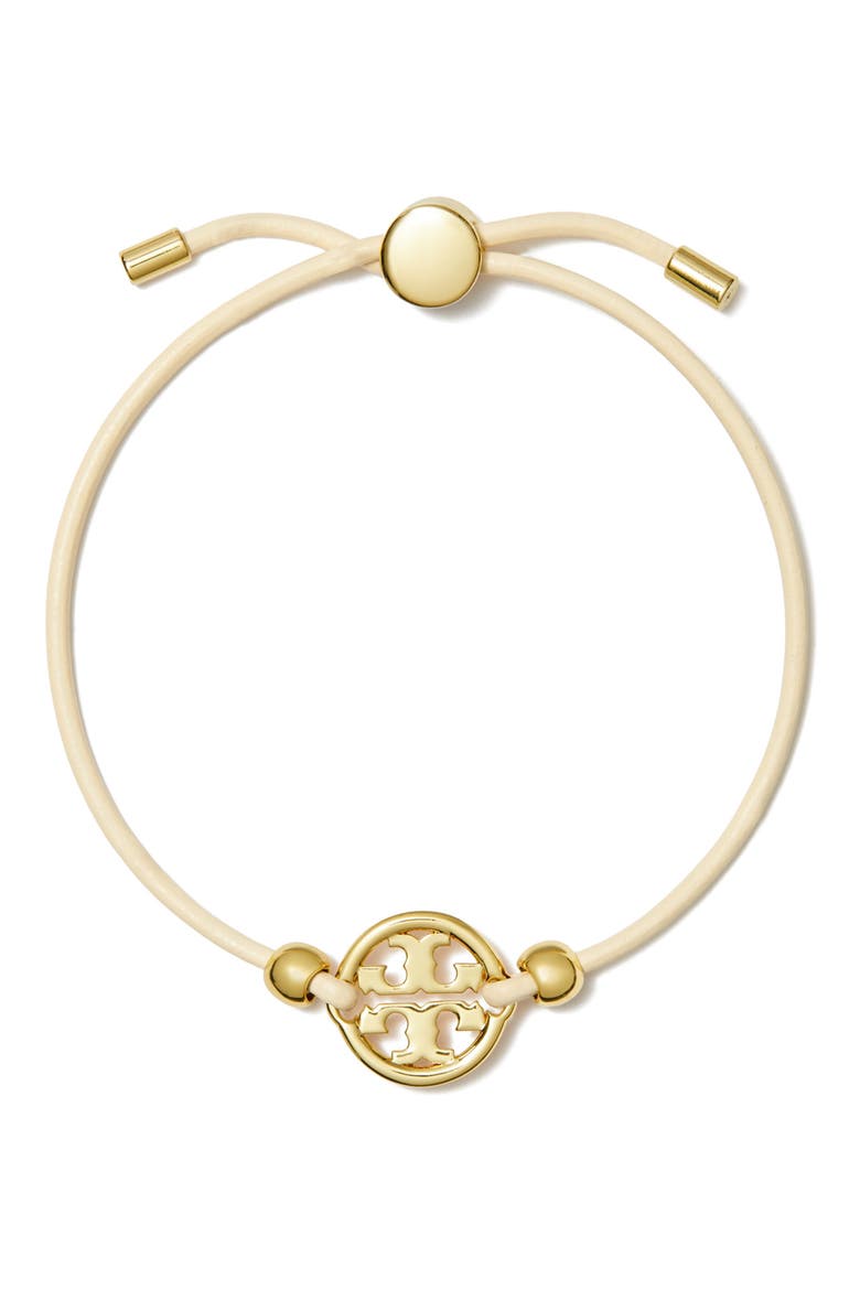 Icon Slider Bracelet, Main, color, TORY GOLD / IVORY