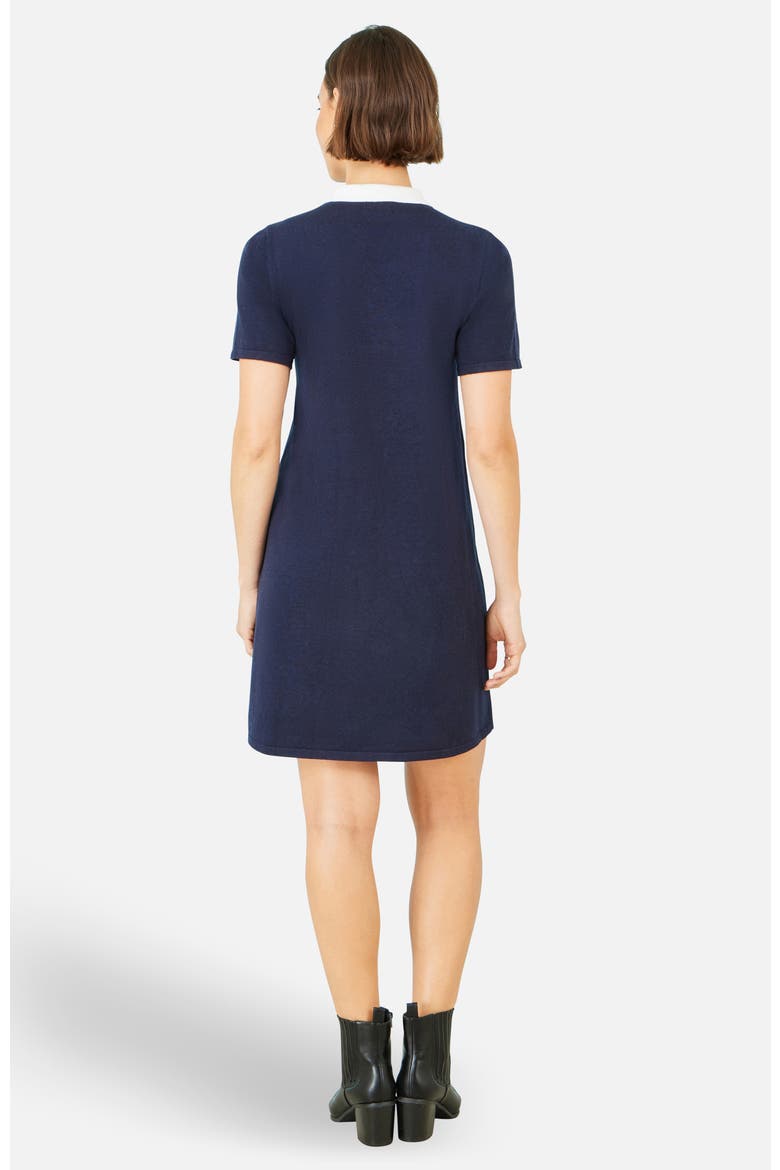 Embroidered Knitted Floral Tunic, Alternate, color, Navy