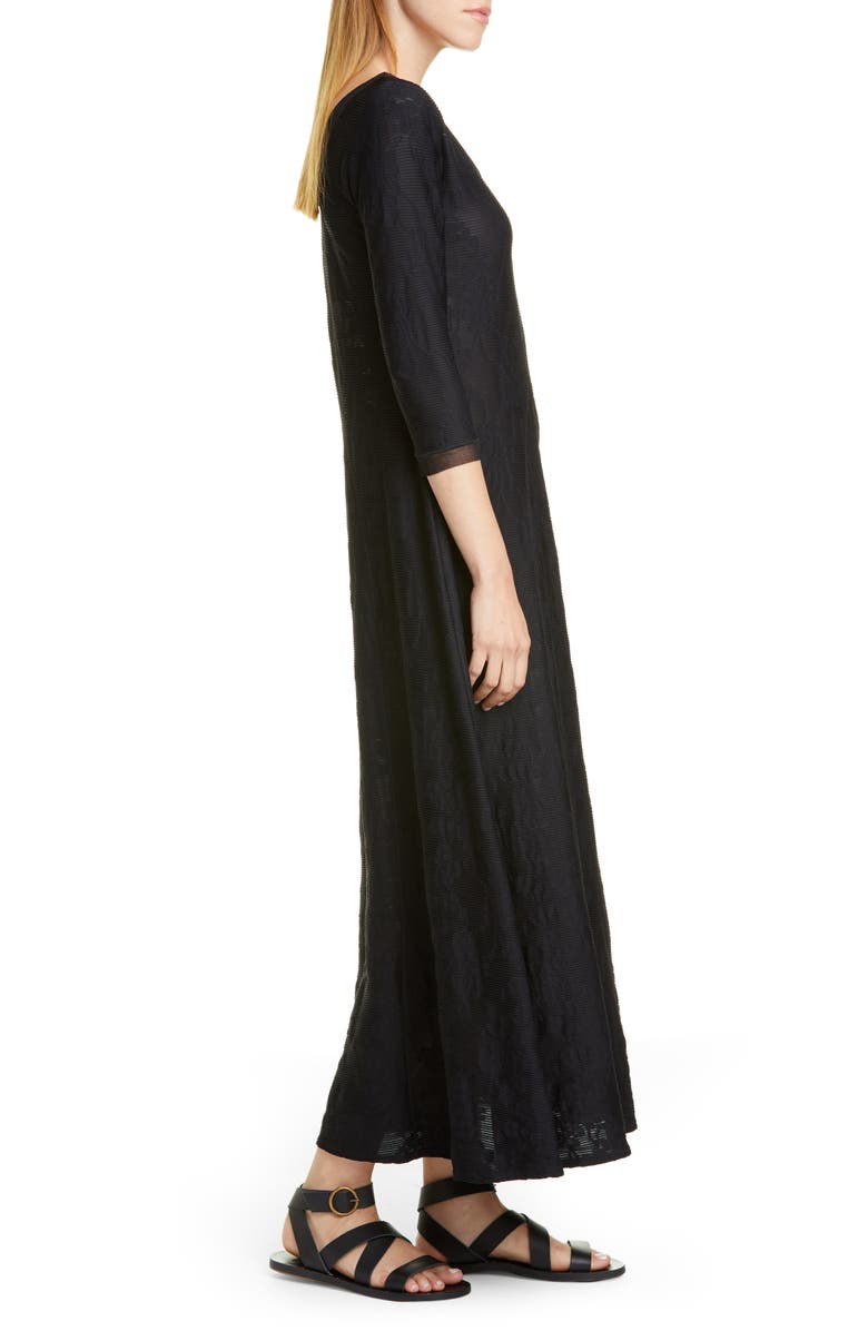 Fuzzi Floral Rib Midi Dress, Alternate, color,