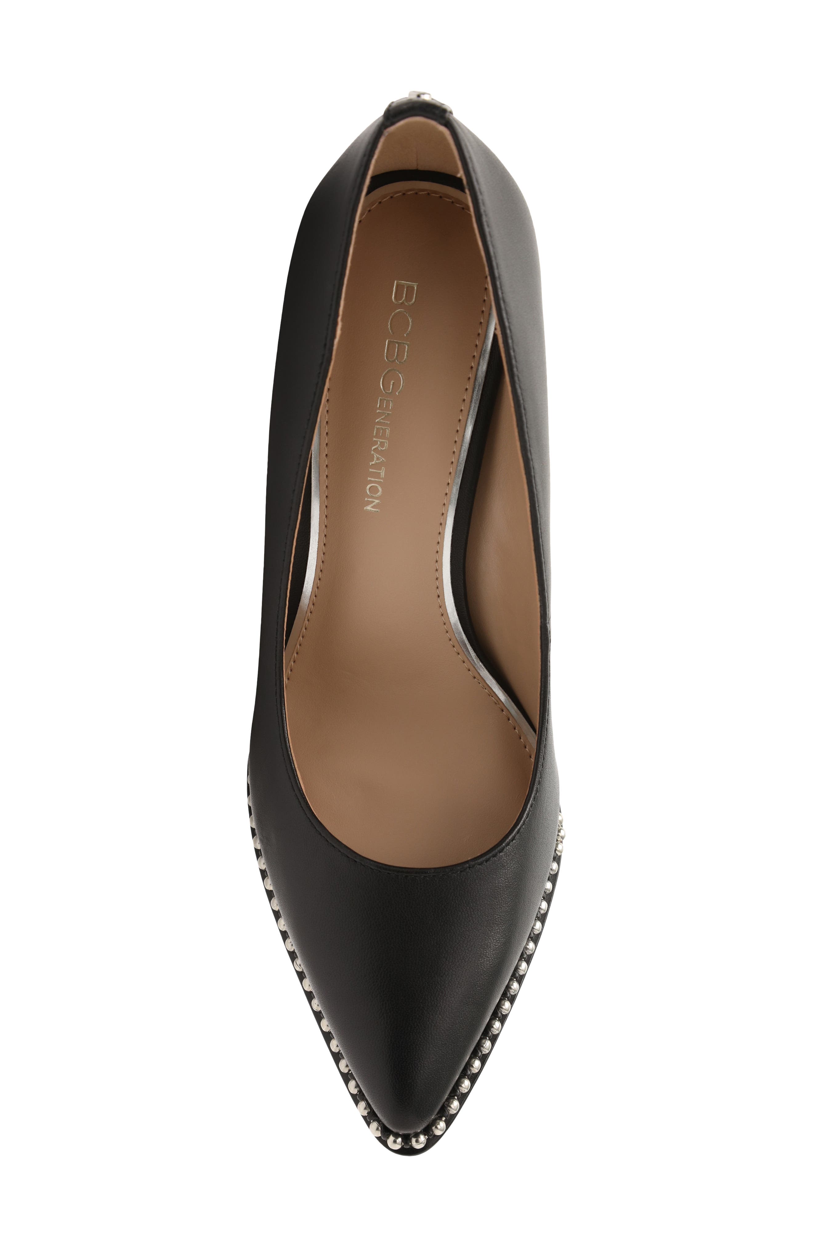 BCBGeneration Holli Pointed Toe Pump, Alternate, color, Black Leather