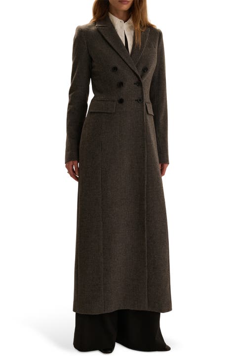 The Simon Double Breasted Wool Blend Coat