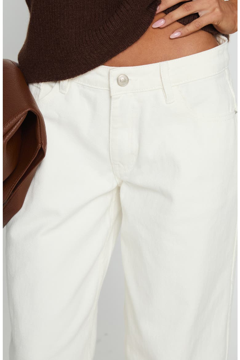 Ramos Low Rise Wide Leg Jeans, Alternate, color, WHITE