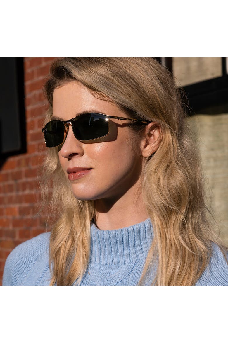 The Drift Sunglasses, Alternate, color, Gold