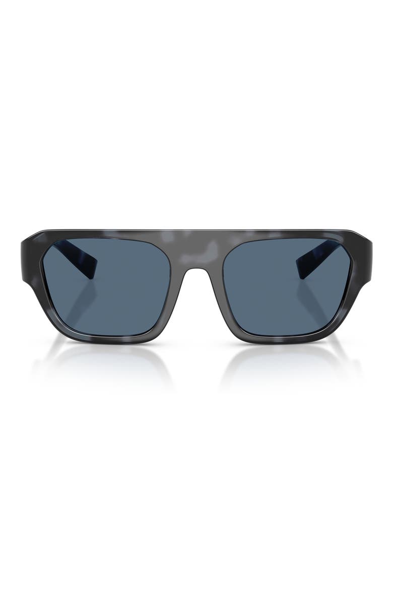 54mm Square Sunglasses, Main, color, BLUE HAVANA / DARK BLUE