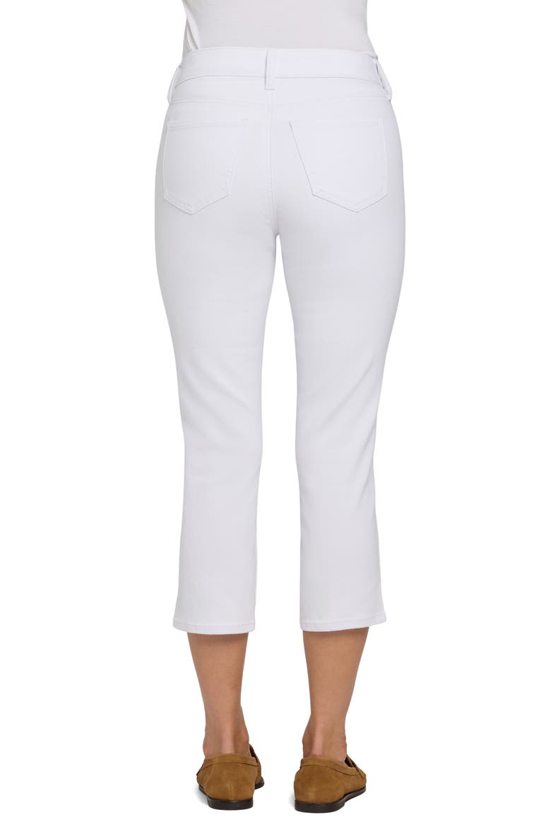 Chloe Cool Embrace® Side Slit Capri Jeans, Alternate, color, OPTIC WHITE