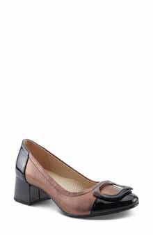Babysteps Two-Tone Cap Toe Pump