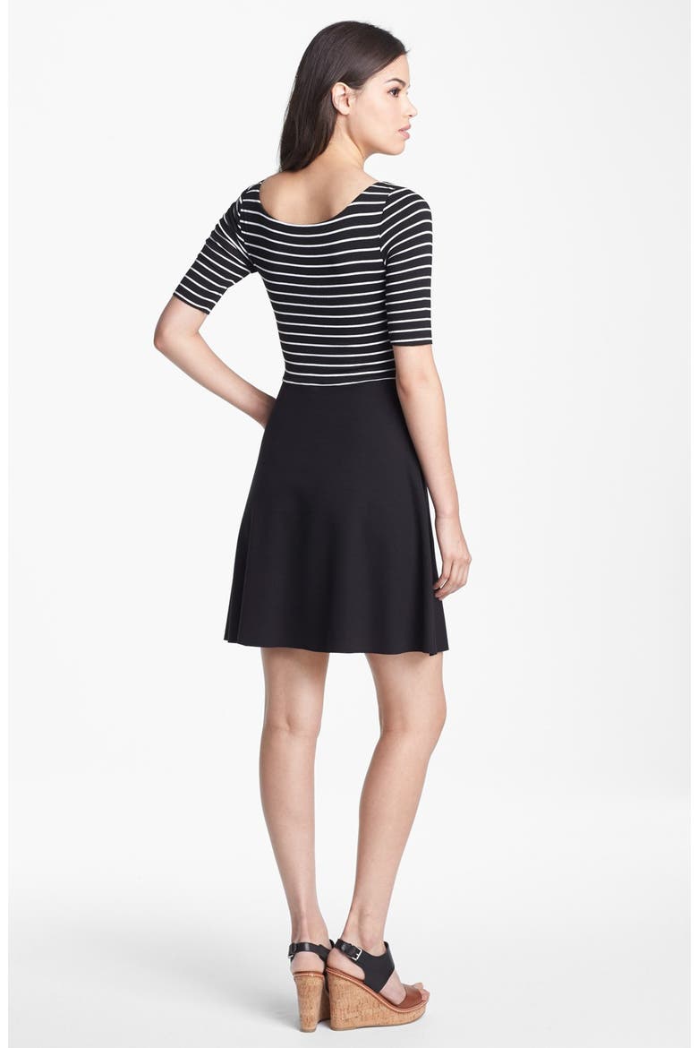 'Brochette' Dress, Alternate, color, BLACK