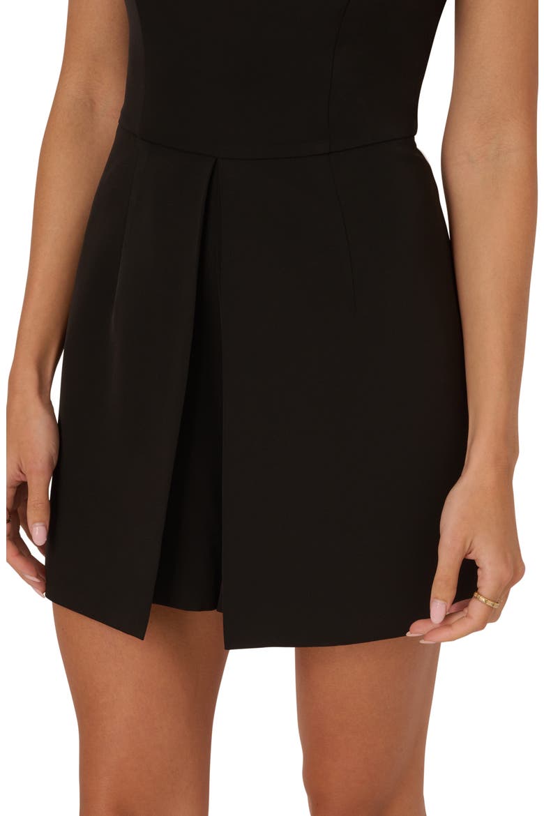Peplum Romper, Alternate, color, BLACK