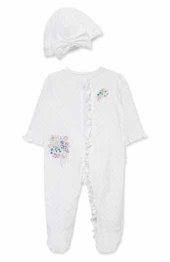 Little Me Bouquet Footie & Hat Set