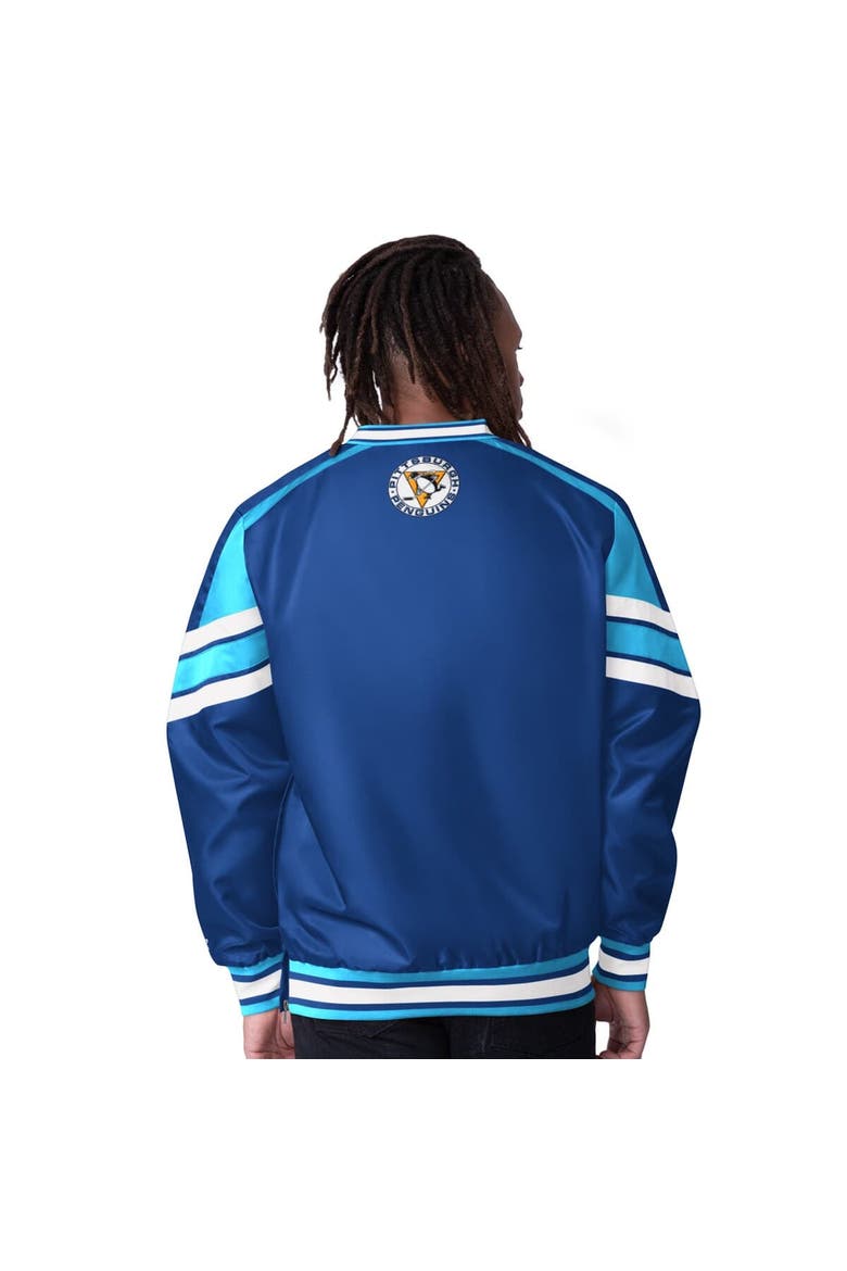 Men's Starter  Blue Pittsburgh Penguins Reliever V-Neck Pullover Jacket, Alternate, color, Blue