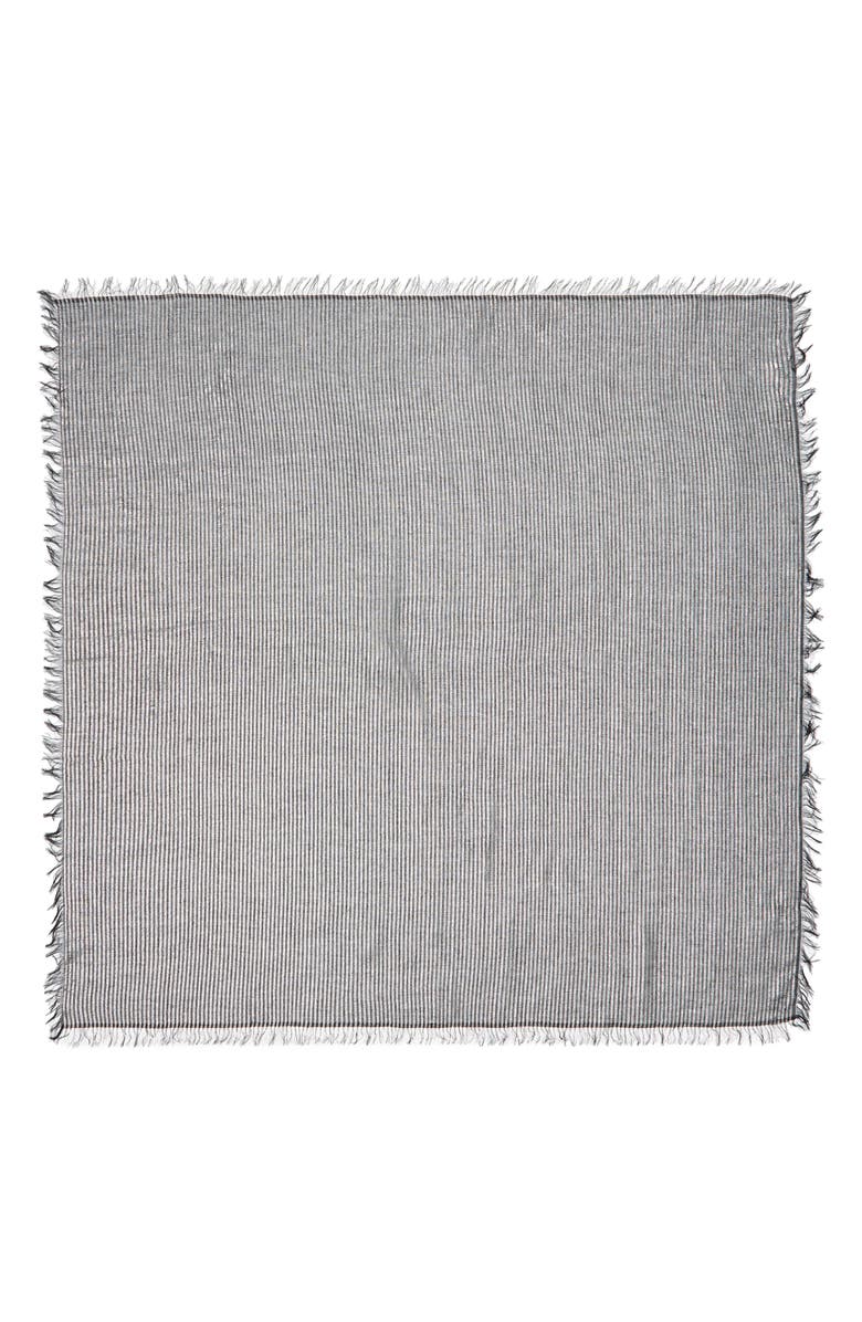 Rebecca Minkoff Large Metallic Stripe Square Scarf, Alternate, color,