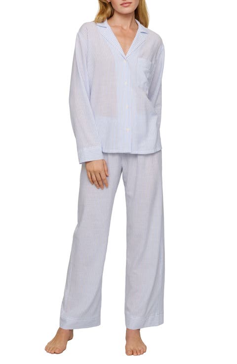 Nautico Stripe Long Sleeve Top & Pants Pajamas