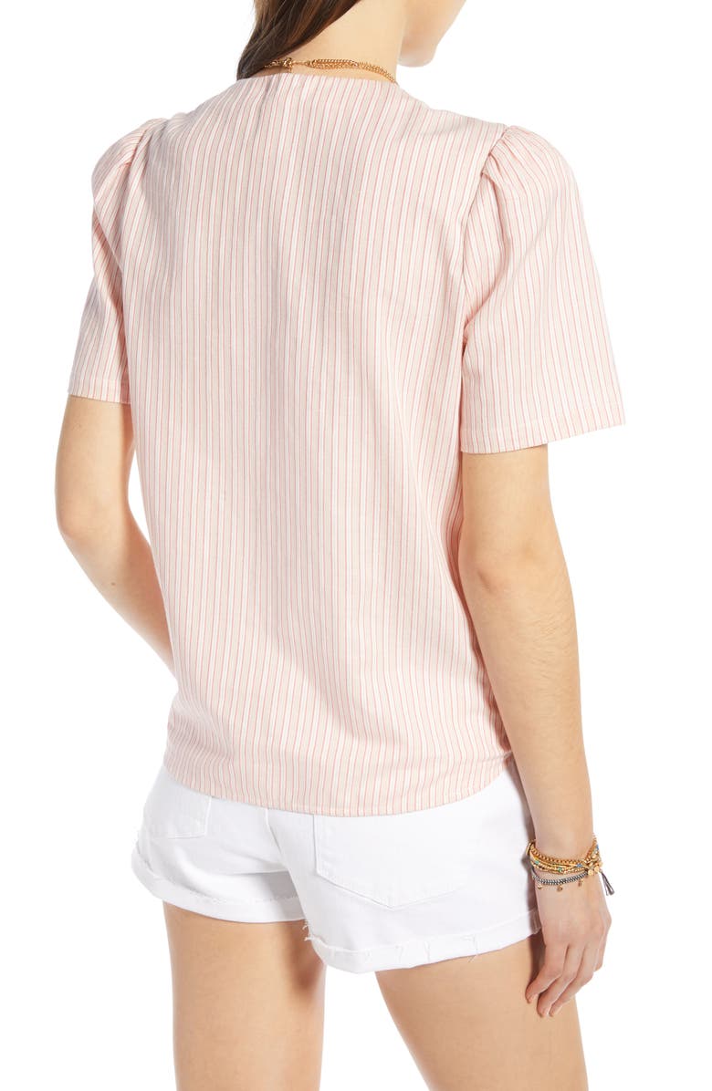 Treasure & Bond Tie Front Top, Alternate, color, 