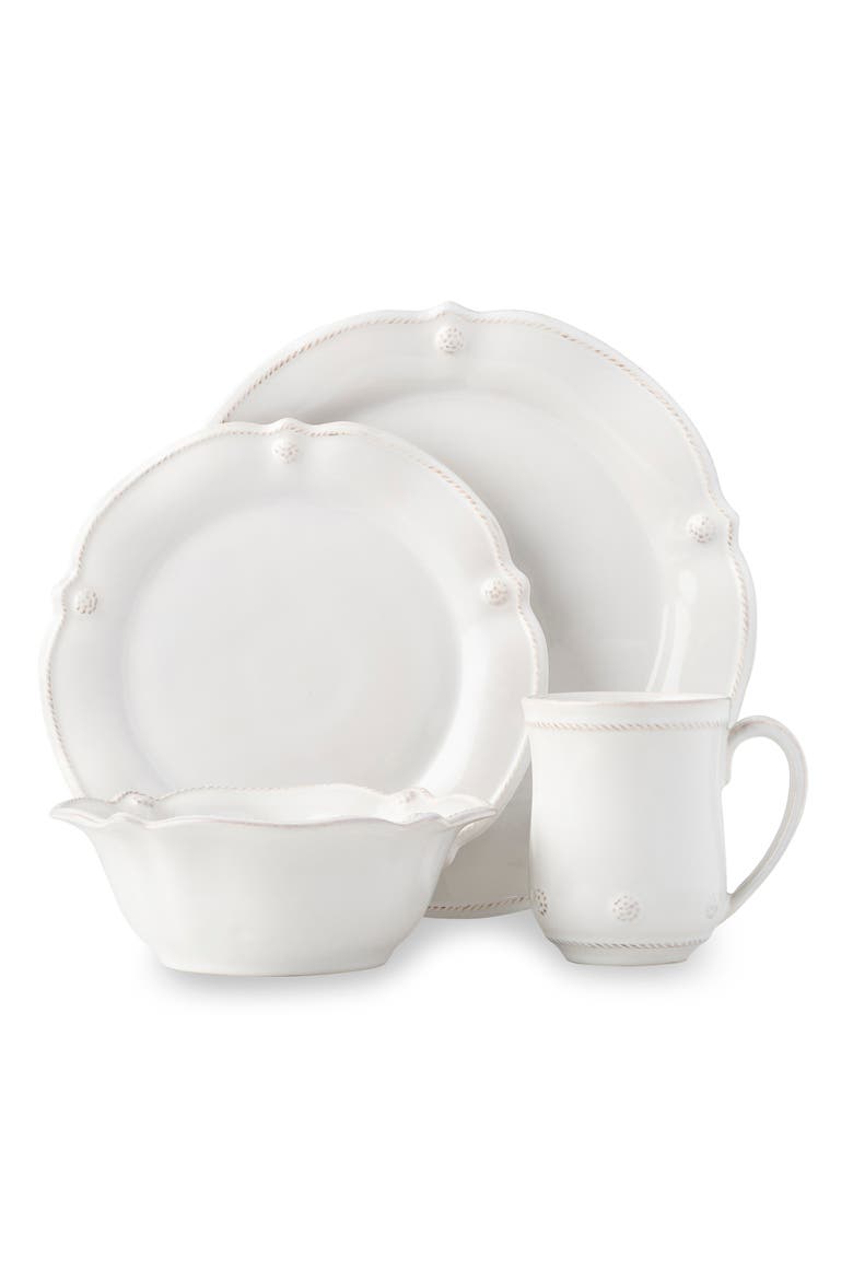 Berry & Thread Whitewash Flare 4-Piece Place Setting, Main, color, WHITEWASH
