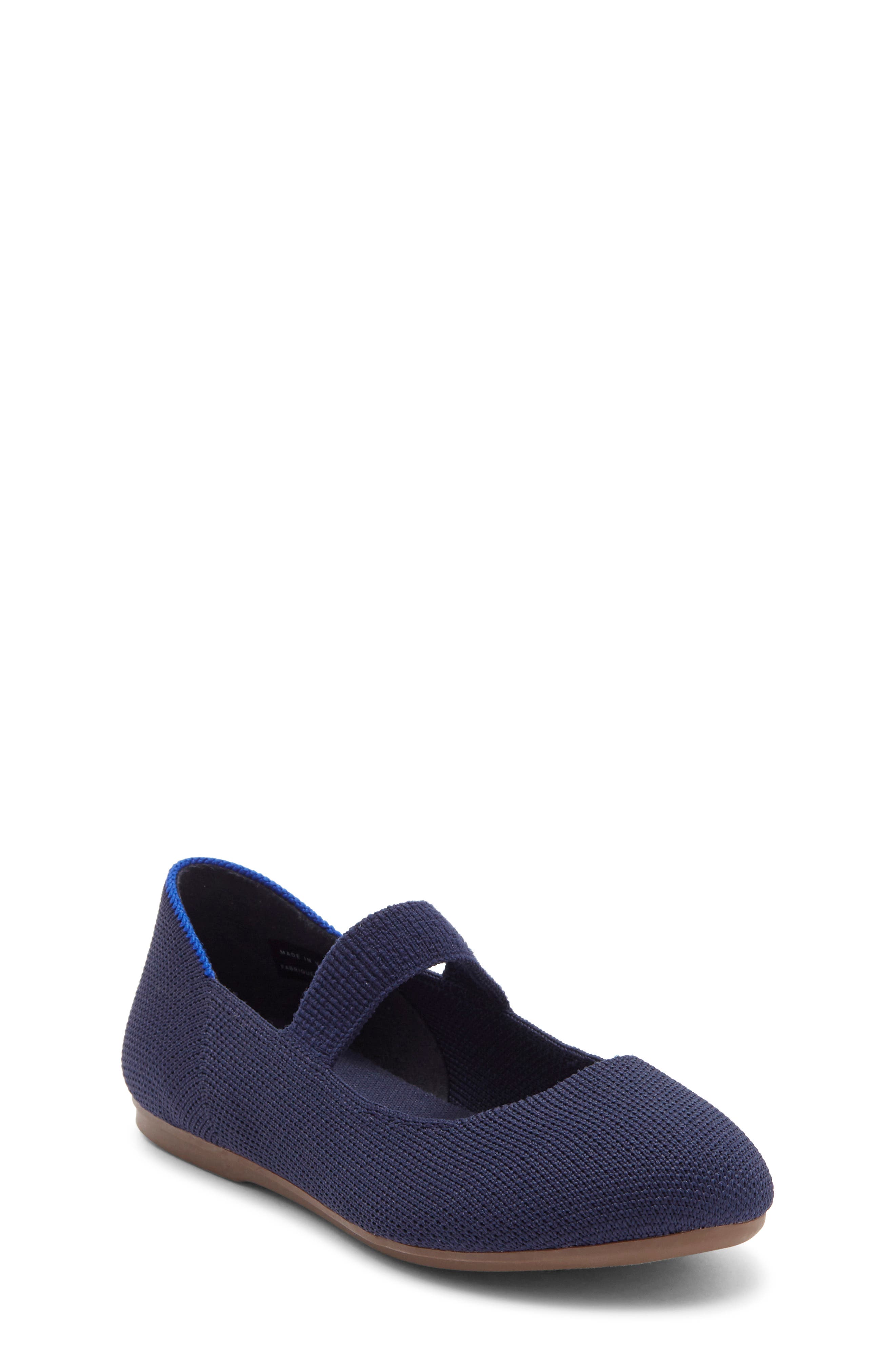 Kids' Mary Jane Flat, Main, color, DEEP NAVY