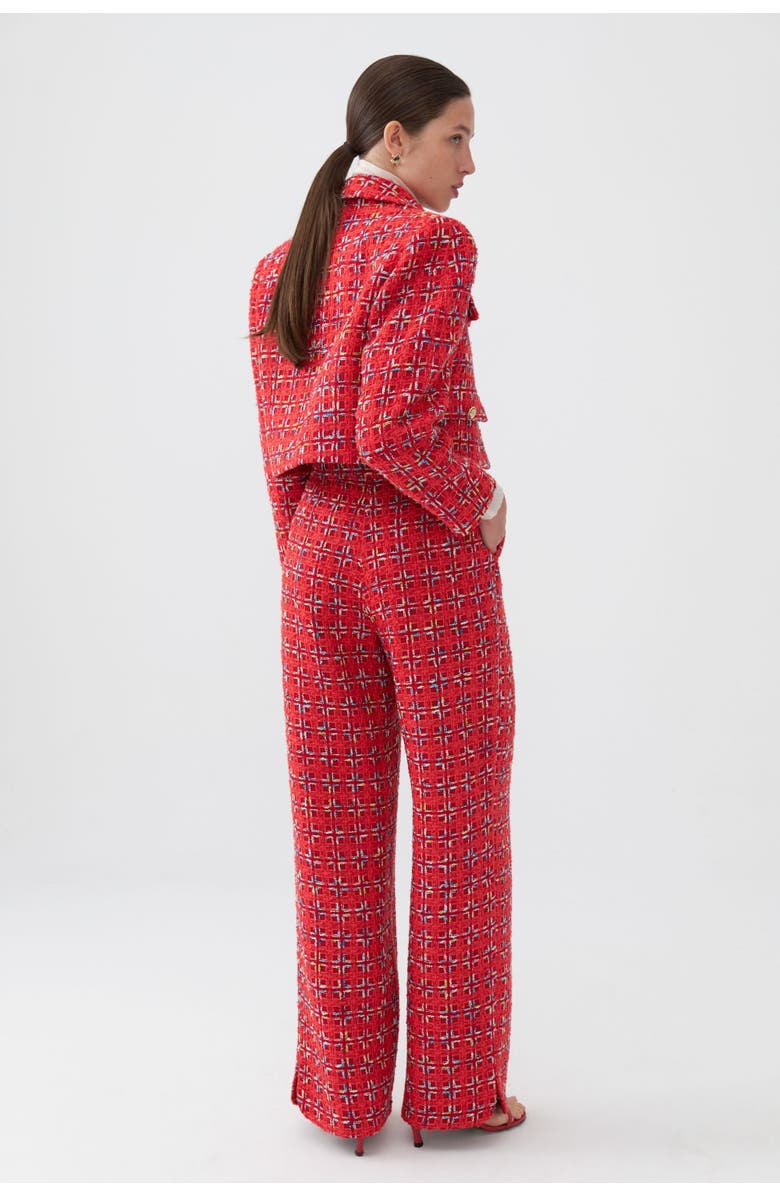 Nocturne High-Waist Tweed Pants, Alternate, color, 