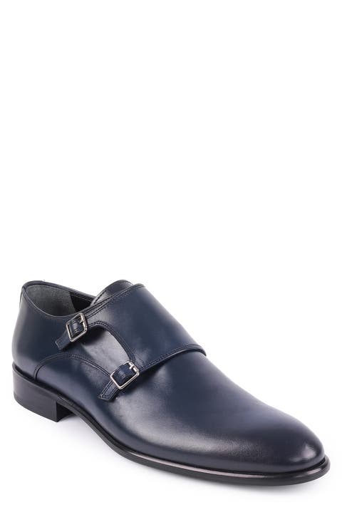 Nemo Double Monk Strap Leather Loafer (Men)