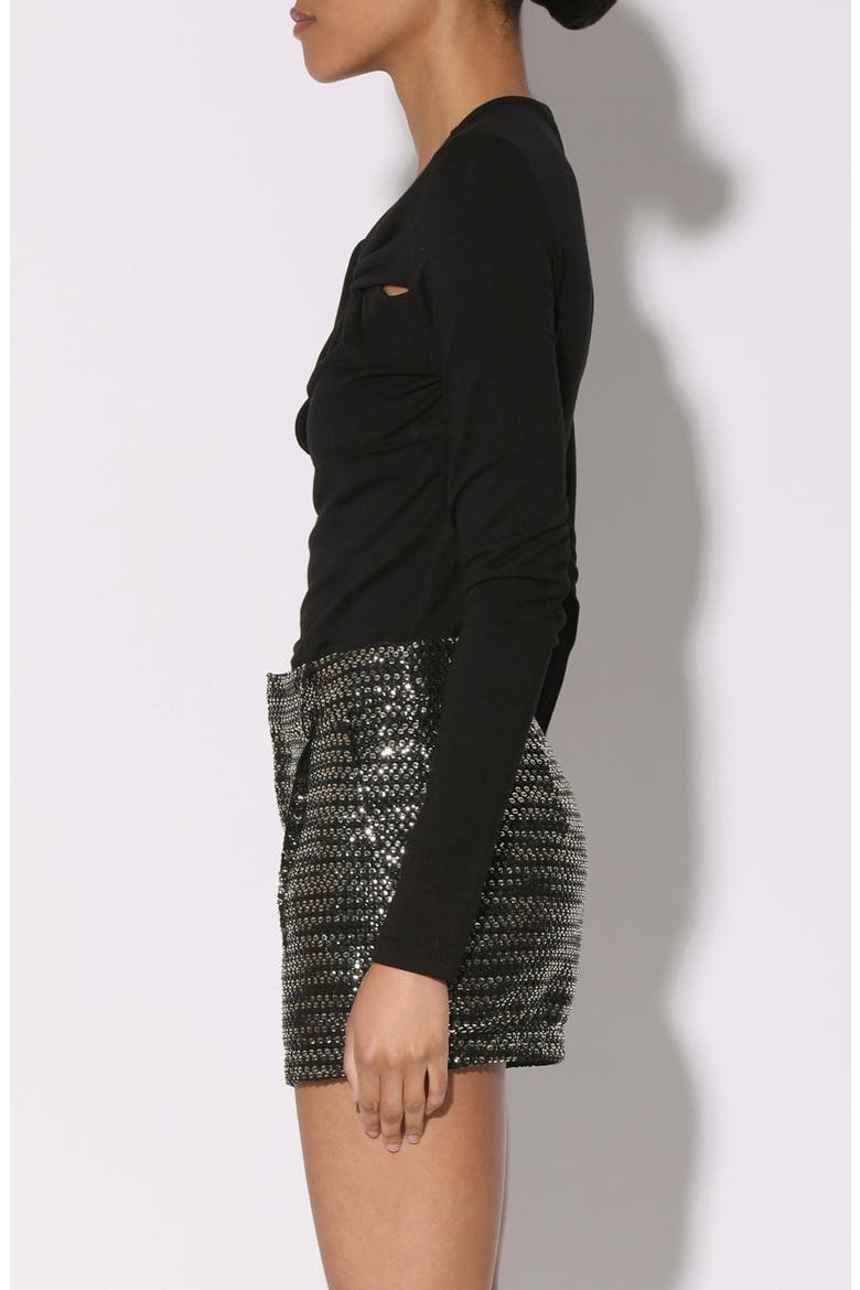 Corinne Long Sleeve Top, Alternate, color, BLACK