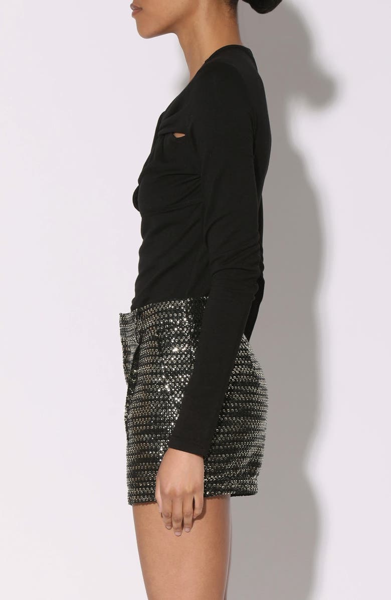 Walter Baker Corinne Long Sleeve Top, Alternate, color, Black