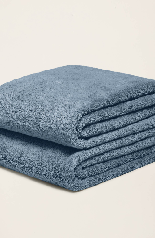 Italic Ultraplush Australian Cotton Bath Sheets In Blue