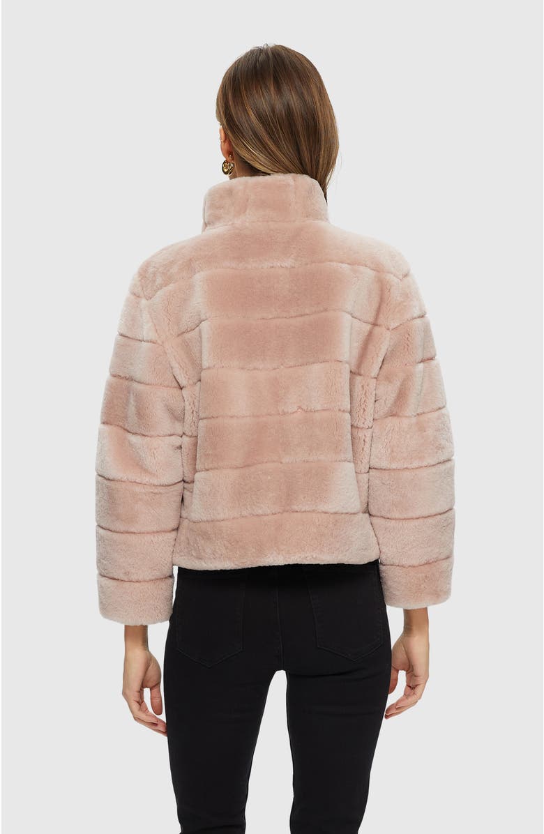 GORSKI Shearling Lamb Horizontal Jacket, Alternate, color, Blush