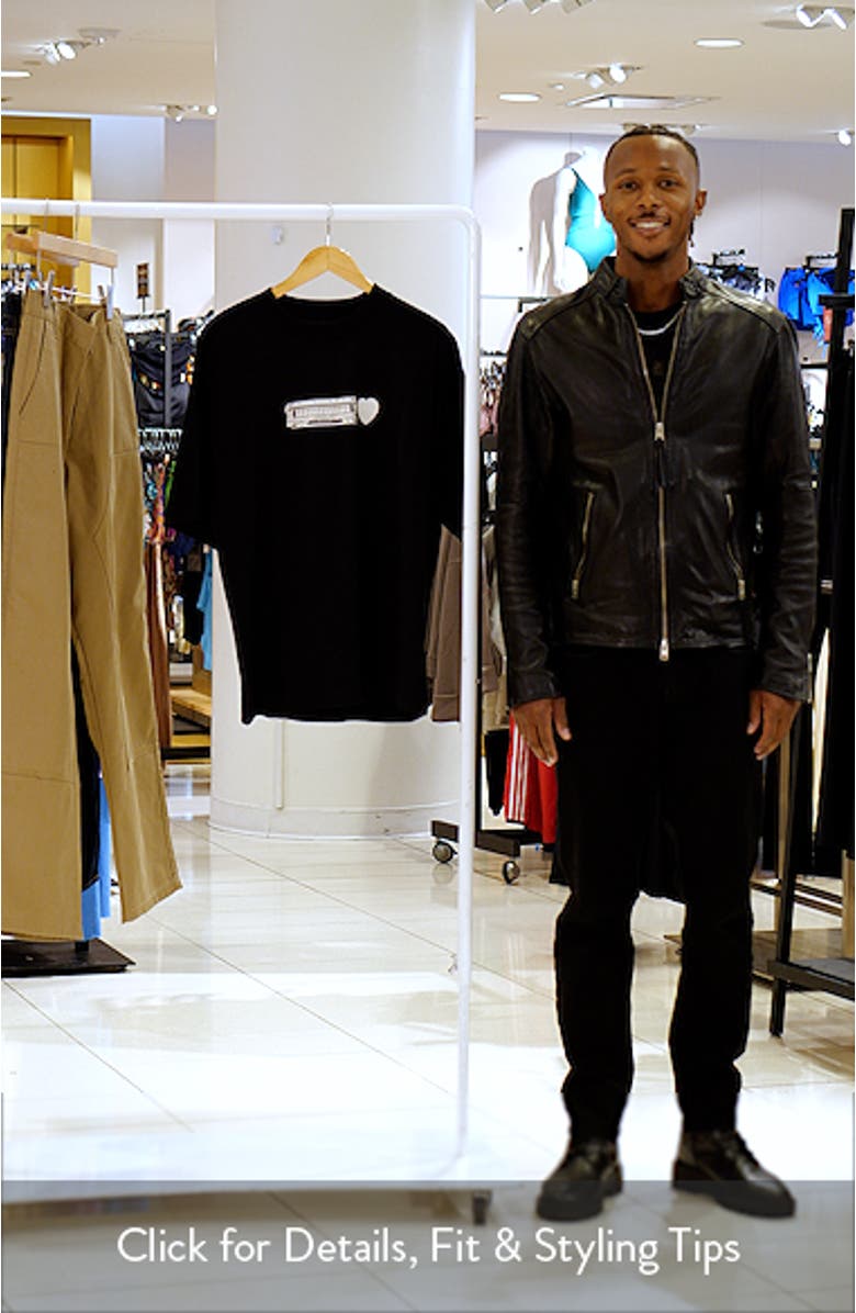 Deconstructed Organic Cotton Jersey Graphic T-Shirt, sales video thumbnail