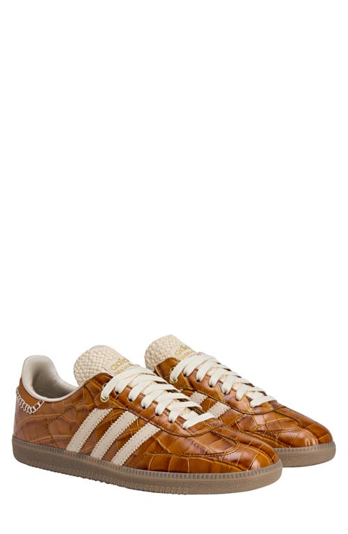 Adidas Originals Adidas X Wales Bonner X Wales Bonner Gender Inclusive Samba Croc Embossed Leather Sneaker