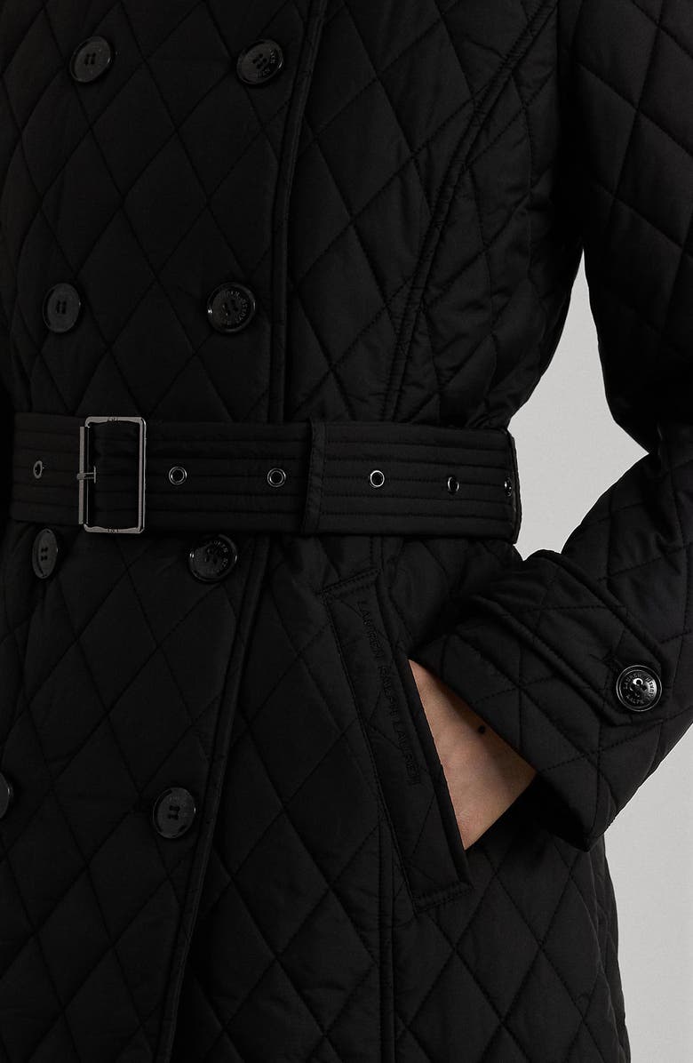 Lauren Ralph Lauren Quilted Trench, Alternate, color, 