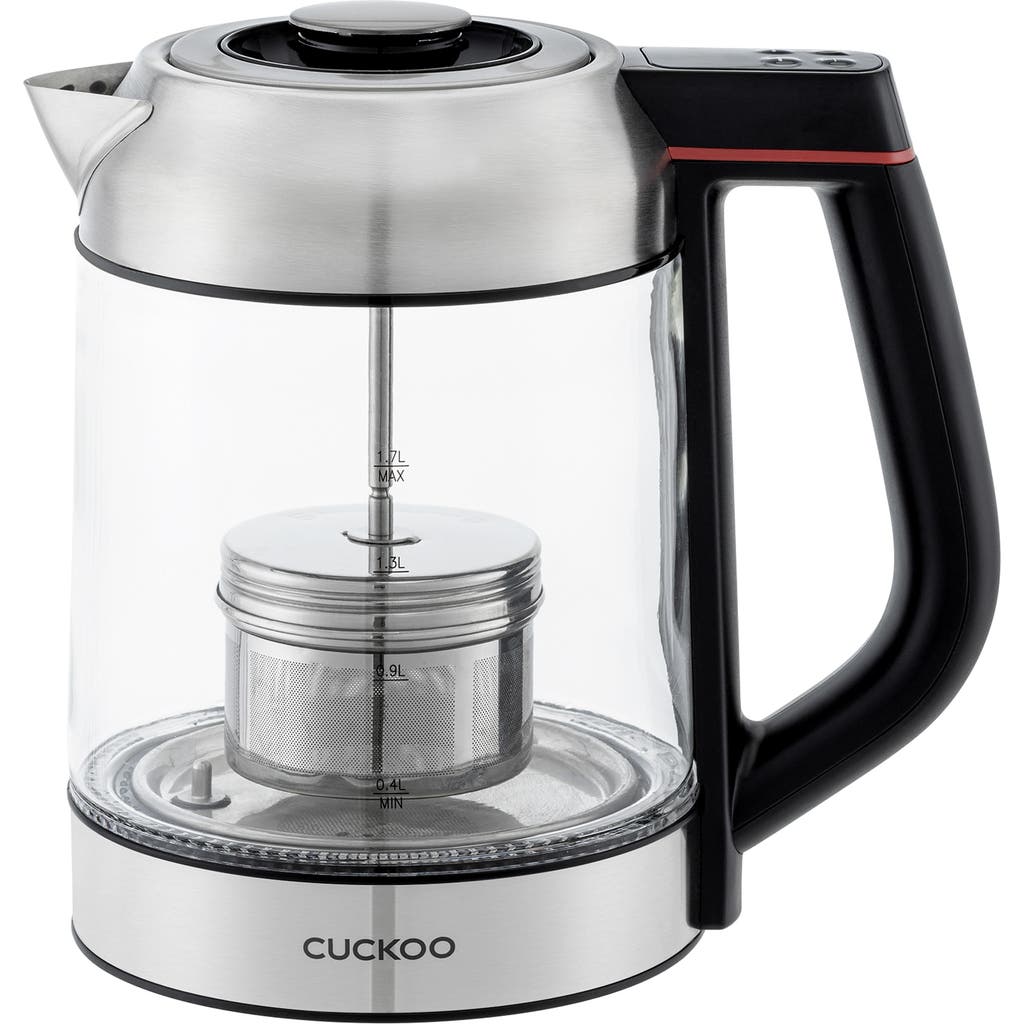Shop Cuckoo Glass 1.7-liter Electric Kettle In Silver