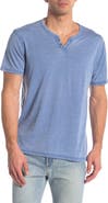 Lucky Brand Button Notch Neck T-Shirt