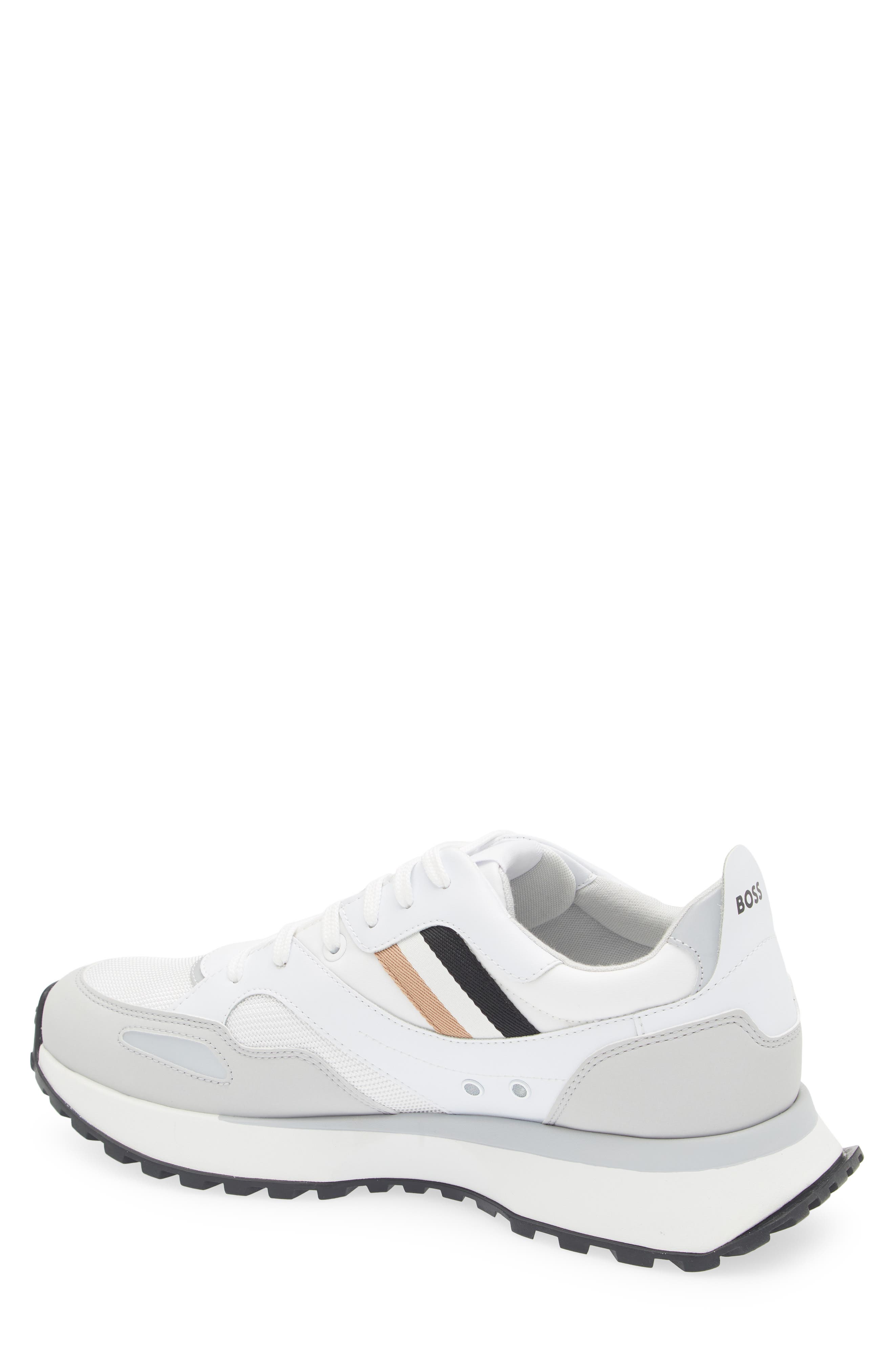 BOSS Jonah Trainer Sneaker, Alternate, color, White