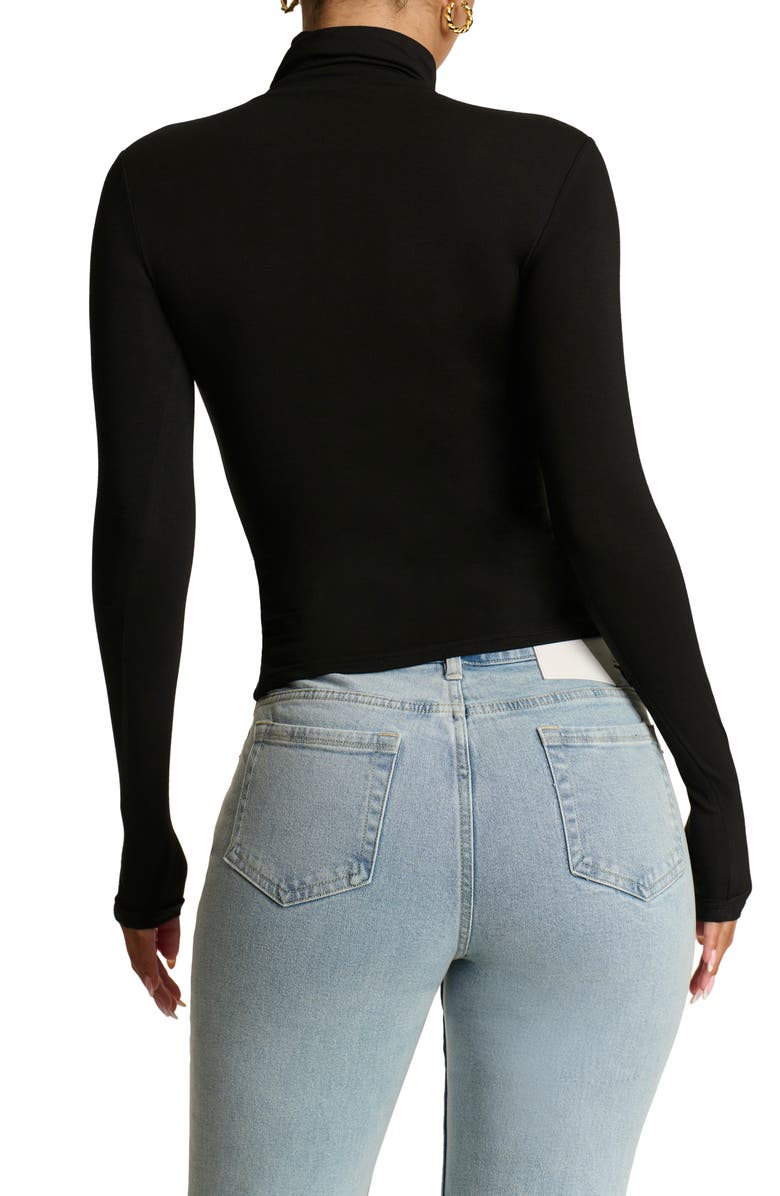 Naked Wardrobe Smooth Turtleneck Top, Alternate, color,
