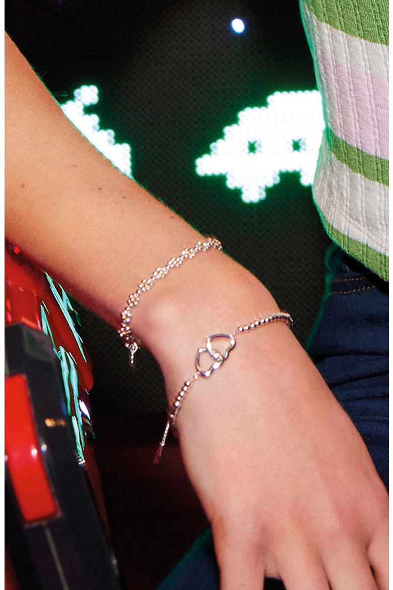 Amelia Daisy Chain Bracelet, Alternate, color, GOLD AND SILVER